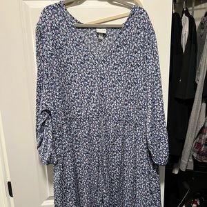 Ava&Viv blue floral Dress. Size 4x